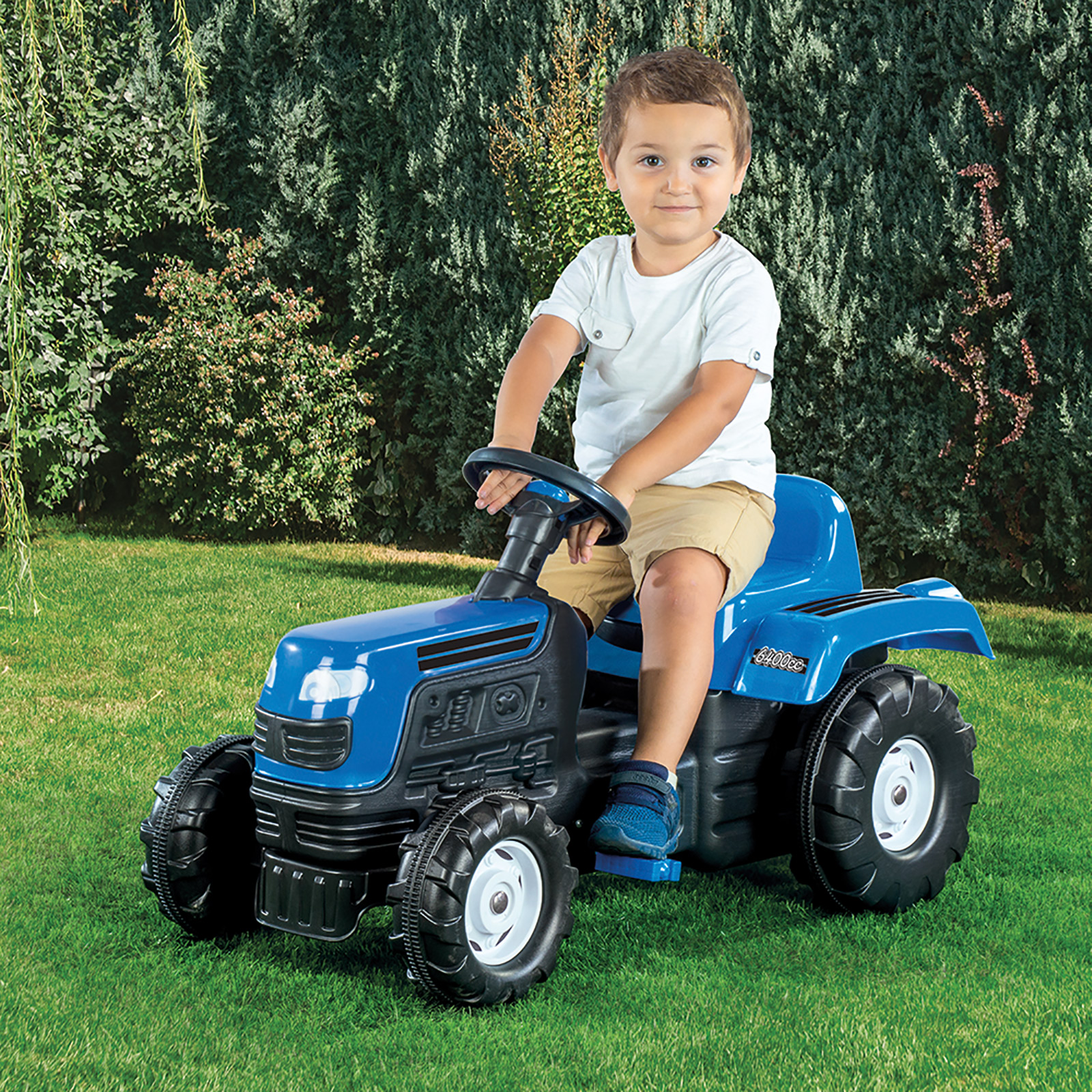 Ranchero Ride On Pedal Operated Tractor - Blue (3 Years+)