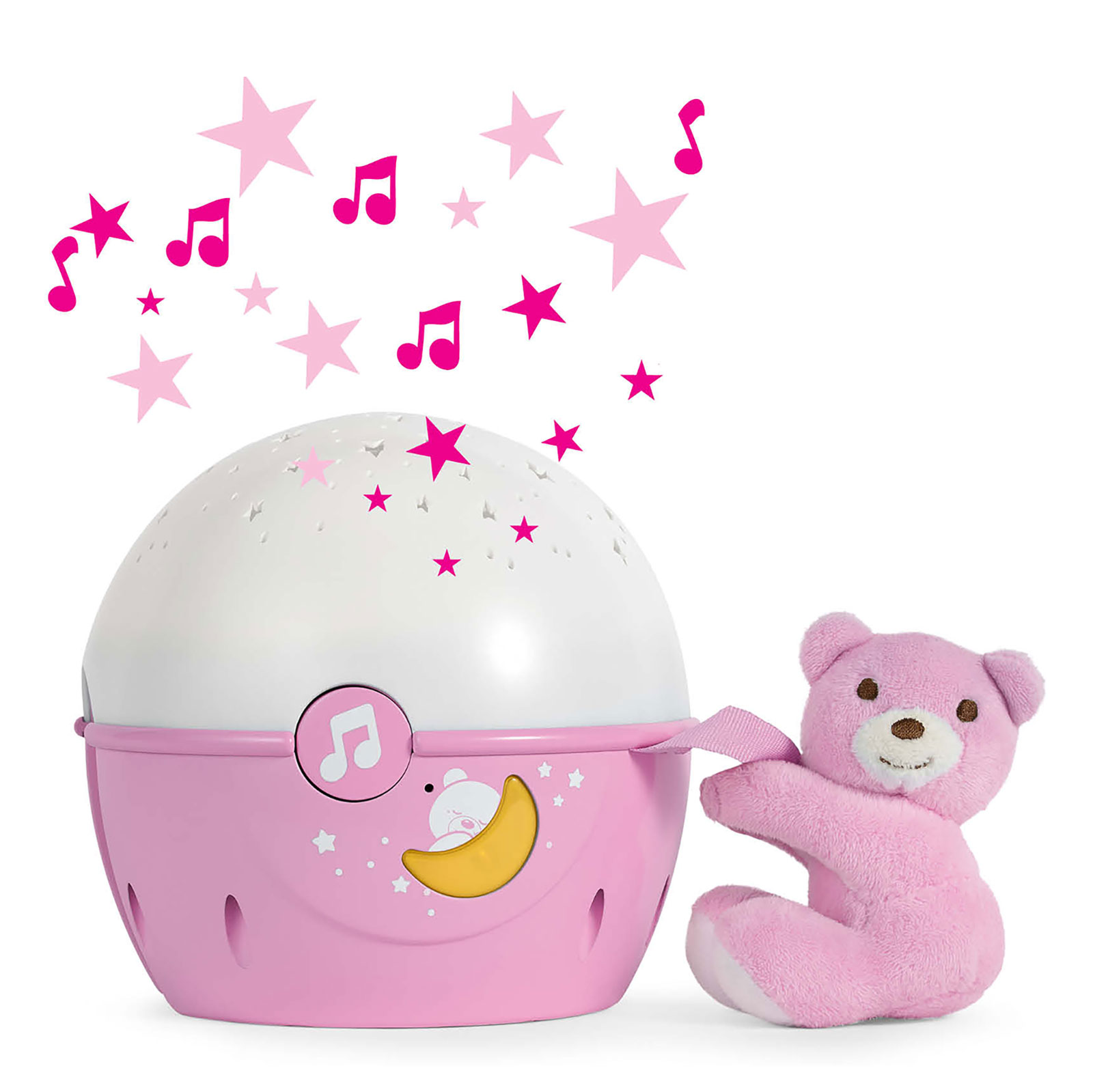 Chicco Next2Stars Nightlight Projector with Musical Melodies - Pink