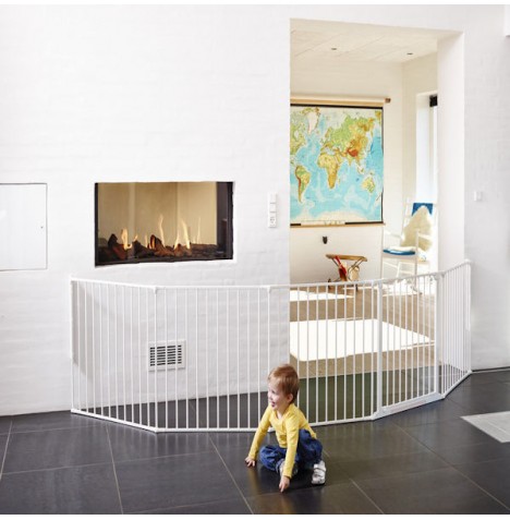 Babydan XXL Room Divider / Configure Gate - White (90 - 360cm)