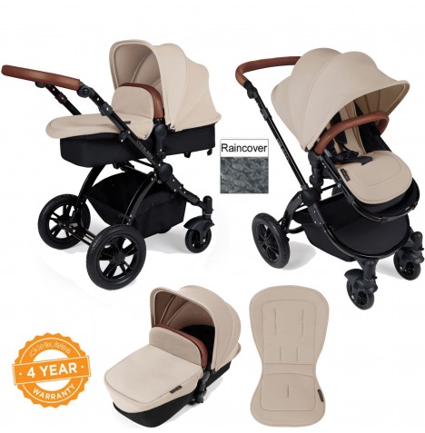 Ickle Bubba Stomp V2 Black 2 in 1 Pushchair - Sand