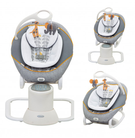 Graco All Ways Soother 2in1 Swing / Rocker with Vibration & Musical Sounds – Horizon Grey