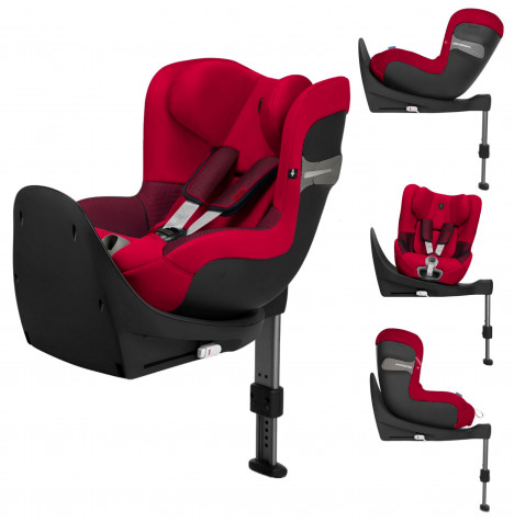 Cybex Ferrari Sirona Gold S i-Size 360 Spin Car Seat with Base - Racing Red