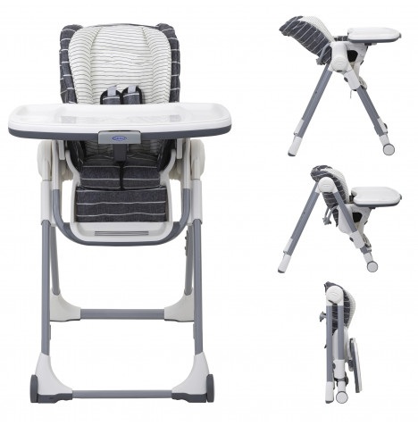 Graco Swiftfold Highchair - Suits Me Grey