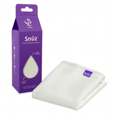 Snuz Waterproof SnuzPod4 Crib Mattress Protector - White