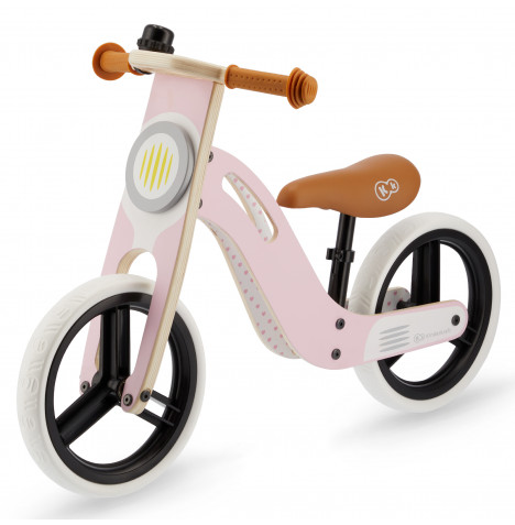 Kinderkraft Uniq Wooden Balance Bike - Pink