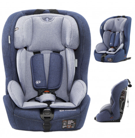 Kinderkraft Safety-Fix Group 123 ISOFIX Car Seat - Navy