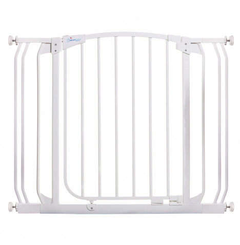 Dreambaby Chelsea Safety Gate with 2x 9cm Extension Kits - White (71-98cm)
