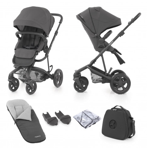 Babystyle Hybrid 2 Pushchair Stroller with Accessories - Slate