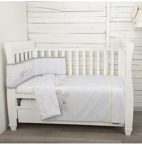 CuddleCo Comfi Dreams 2 Piece Cot Bed Bedding Set – Sleep Tight