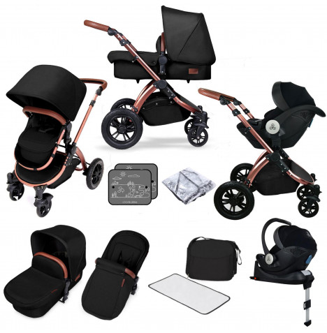 Ickle bubba SE Stomp V4 All In One (Mercury) i-Size Travel System & Isofix Base - Midnight