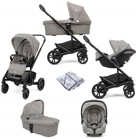 Joie Chrome (Gemm) Travel System with Carrycot - Pebble