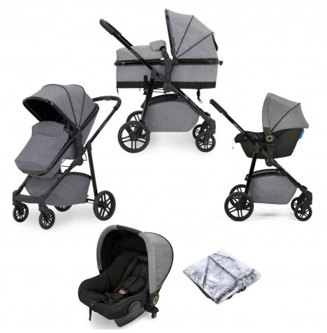 Ickle Bubba Moon 3 in 1 Travel System - Light Grey