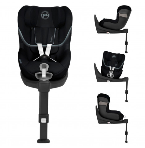 Cybex Sirona S2 i-Size 360° ISOFIX Rotating Car Seat - Deep Black