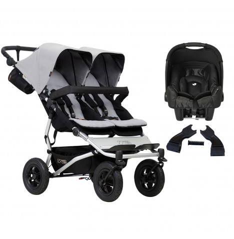 Mountain Buggy Duet V3 (Gemm) Travel System - Silver