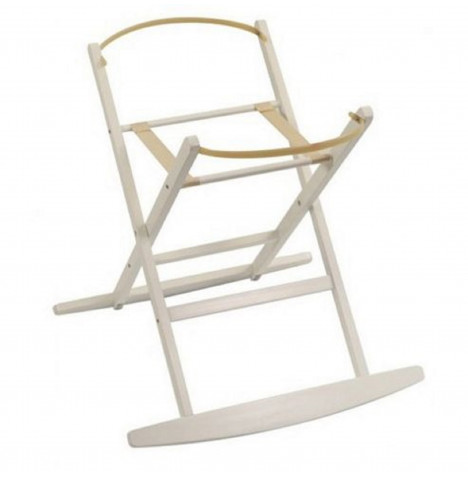 Dormouse Deluxe Moses Basket Rocking Stand - White