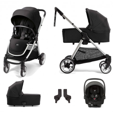 Mamas & Papas Flip XT2 (i-Snug 2 Car Seat) Travel System with Carrycot - Black