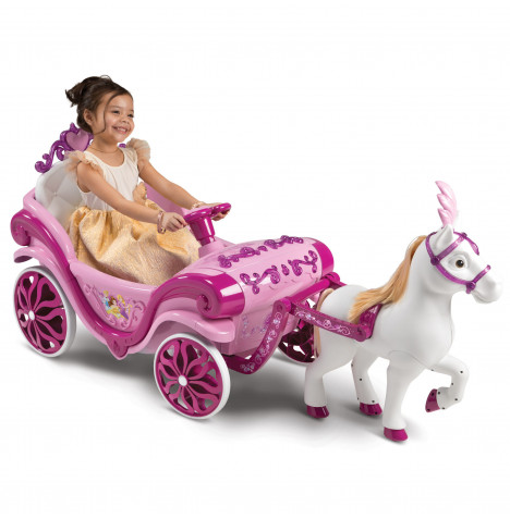 Huffy Disney Princess Royal Horse & Carriage Ride On - Pink