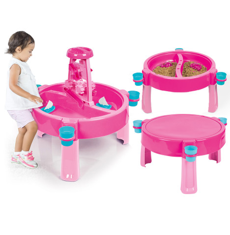 Unicorn 3in1 Water & Sand Activity Table - Pink (2+ Years)