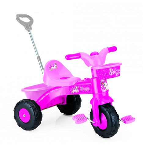 Unicorn My First Trike with Parent handle - Pink