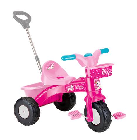 Unicorn Toddler 3 Wheeler My First Trike With Parent Handle - Pink (2+ Years)