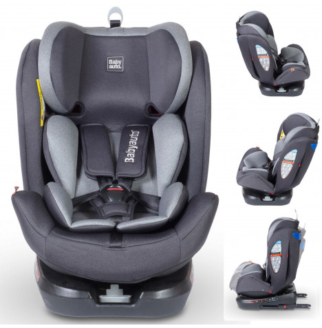 Babyauto Biro D-Fix 360 Rotating Group 0+123 ISOFIX Car Seat - Dove Grey