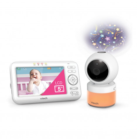 VTech VM5463 Pan & Tilt Video Monitor with Night Light and Projection