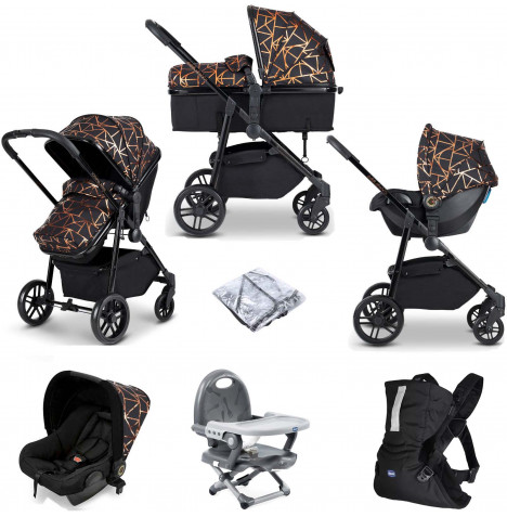 Ickle Bubba Moon 3 in 1 Travel System Bundle - Copper