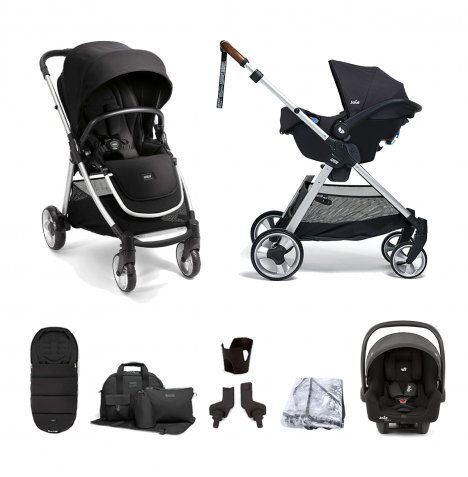 Mamas & Papas Flip XT2 7pc Essentials (i-Snug 2 Car Seat) Travel System - Black