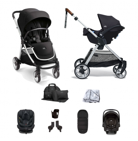 Mamas & Papas Flip XT2 8pc Essentials (Gemm 0+ & Lockton 0+123 Car Seat) Travel System  - Black