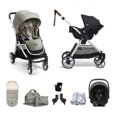 Mamas & Papas Flip XT2 7pc Essentials (i-Snug 2 Car Seat) Travel System  - Sage Green