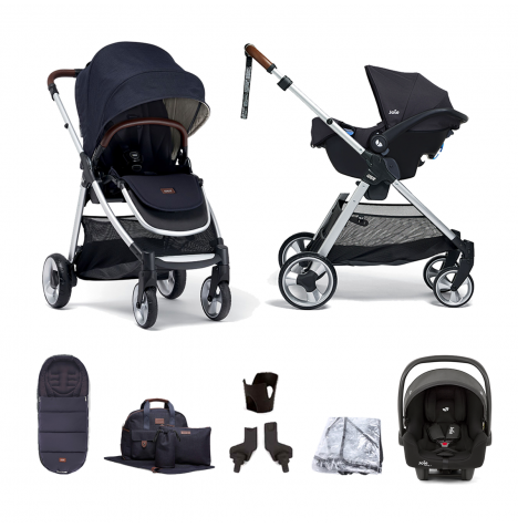 Mamas & Papas Flip XT2 7pc Essentials (i-Snug 2 Car Seat) Travel System  - Navy