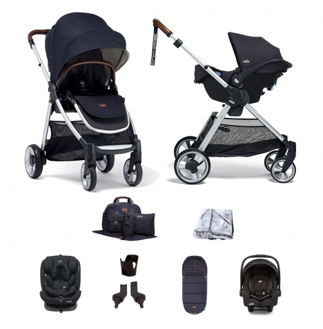 Mamas & Papas Flip XT2 8pc Essentials (Gemm 0+ & Lockton 0+123 Car Seat) Travel System  - Navy