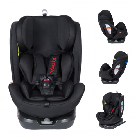 Babyauto Vivitta ImolaFix 360 Rotating Group 0+123 ISOFIX Car Seat - Black