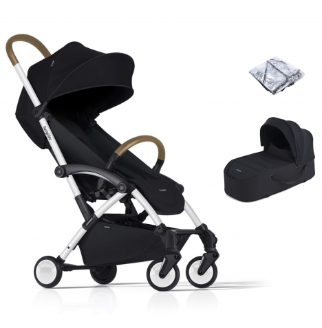 Bumprider Connect2 Stroller with Carrycot - White & Black