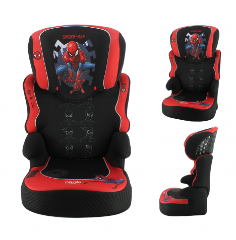 Marvel Spider-Man Ruxton Comfort Plus Group 2/3 Car Seat - Black/Red (4-12 Years)