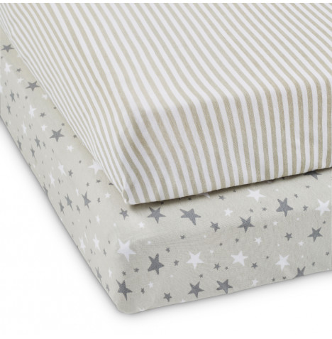 Ickle Bubba Cosmic Aura Cot Bed Sheets x2