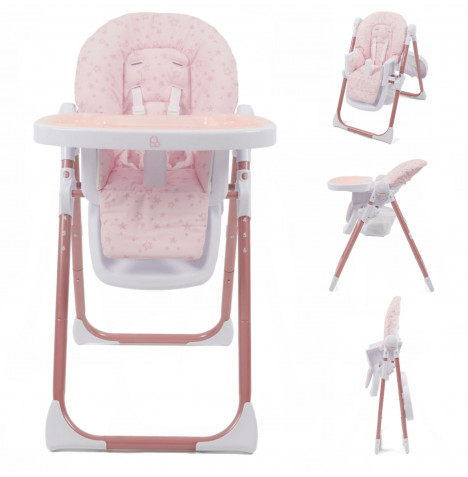 Puggle Yum Yum 6in1 Hi Lo Highchair - Blush Pink Scattered Stars...
