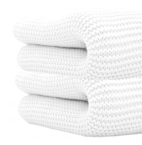 4Baby Cot/Cot Bed Cellular Blanket (2 Pack) - White