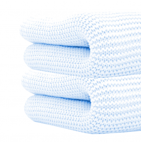 4Baby Pram/Moses Basket Cellular Blanket (2 Pack) - Blue