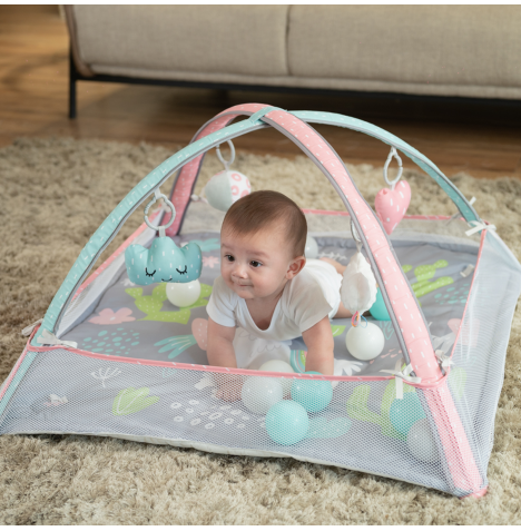 Ladida 2in1 Activity Baby Playmat and Ball Pit - Grey