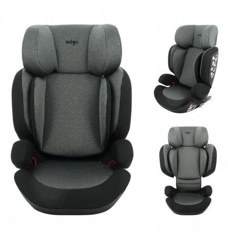 Migo Mirage Luxury Group 2/3 ISOFIX Car Seat - Grey (4-12 Years)