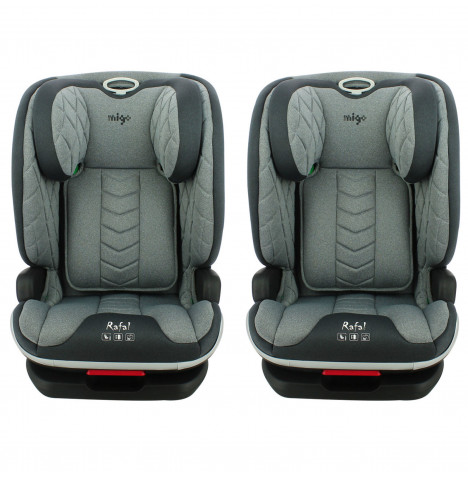 Migo Rafal Luxury i-Size 100-150cm Isofix Group 2,3 Car Seat (2 Pack)  - Grey