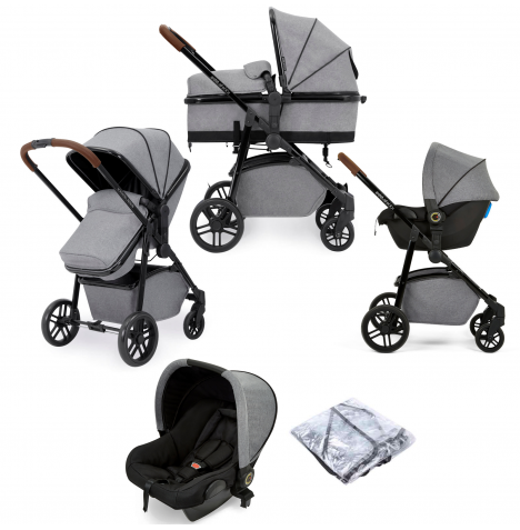 Ickle Bubba Zira Moon 3 in 1 (Astral) Travel System - Space Grey / Tan