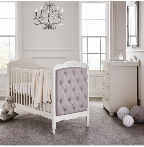 Mee-Go Epernay Cot Bed 3 Piece Nursery Furniture Set - Grey