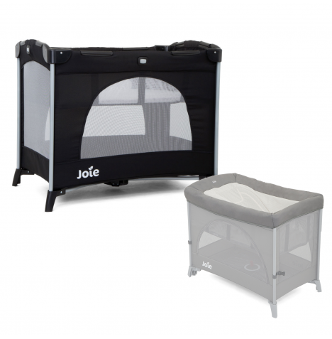 Joie Kubbie 3in1 Bassinet Travel Cot with Daydreamer Accessory Topper