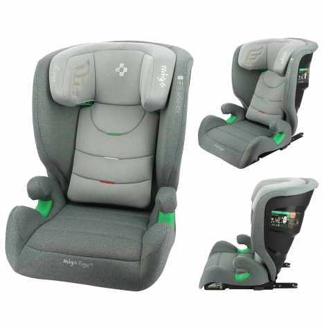 Migo Raga i-Size 100-150cm ISOFIX Group 2,3 Car Seat - Grey