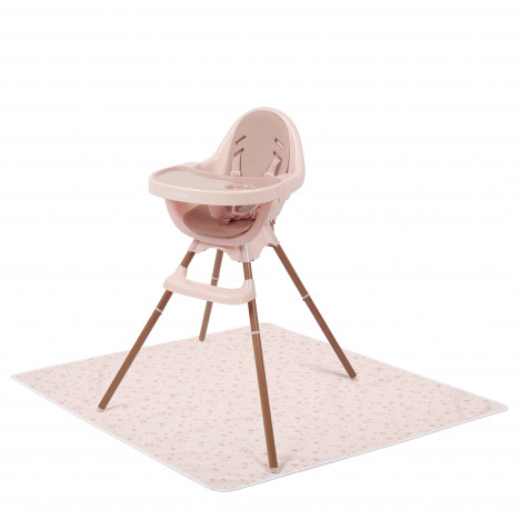 Puggle Munch Crunch 3 in 1 High/Low Chair & Booster Seat & Splash Mat - Blush Pink