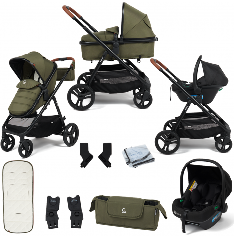 Puggle Memphis 2in1 i-Size Travel System – Forest Green