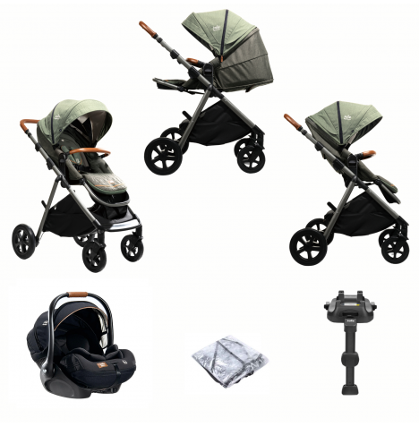 Joie Aeria (i-Level Recline) Travel System with LX2 ISOFIX Base - Pine Green