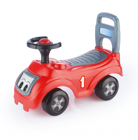 2-in-1 Sit and Ride Push Along Car - Red (12m - 5y)
